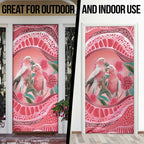 Indigenous Pink Galah Australia Door Cover Australian Hakea Aboriginal Art Proud