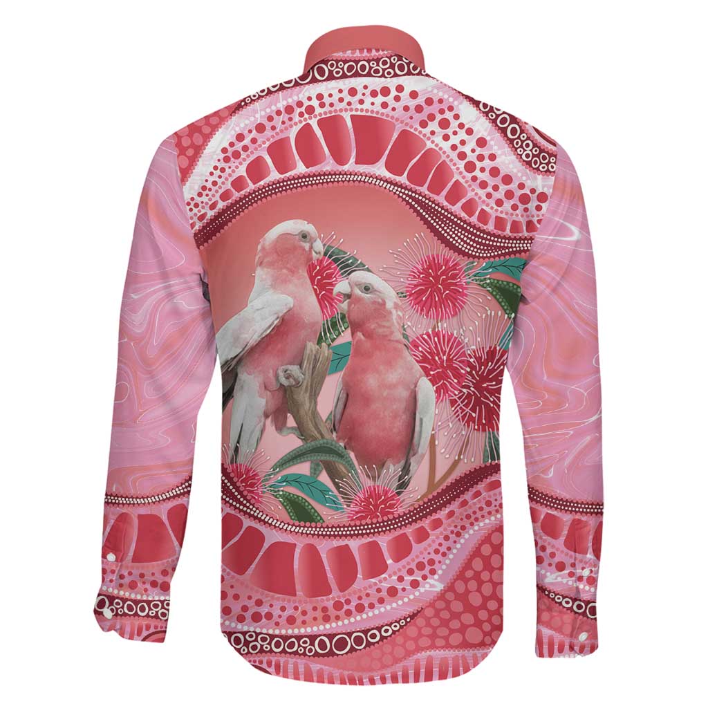 Indigenous Pink Galah Australia Family Matching Mermaid Dress and Hawaiian Shirt Australian Hakea Aboriginal Art Proud