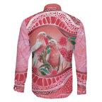 Indigenous Pink Galah Australia Family Matching Mermaid Dress and Hawaiian Shirt Australian Hakea Aboriginal Art Proud