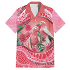 Indigenous Pink Galah Australia Hawaiian Shirt Australian Hakea Aboriginal Art Proud