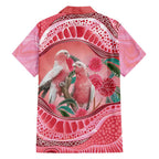 Indigenous Pink Galah Australia Hawaiian Shirt Australian Hakea Aboriginal Art Proud