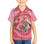 Indigenous Pink Galah Australia Hawaiian Shirt Australian Hakea Aboriginal Art Proud