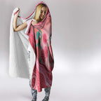 Indigenous Pink Galah Australia Hooded Blanket Australian Hakea Aboriginal Art Proud