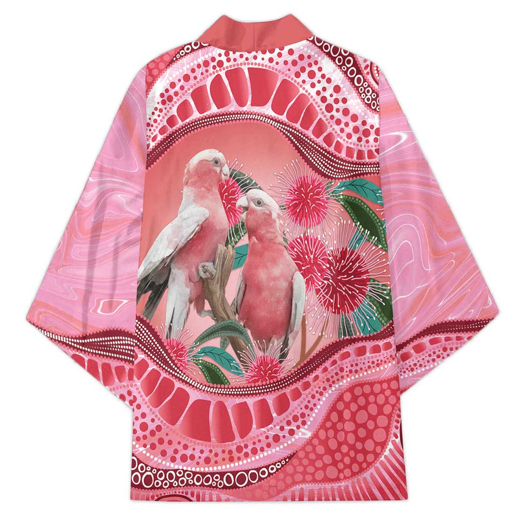 Indigenous Pink Galah Australia Kimono Australian Hakea Aboriginal Art Proud