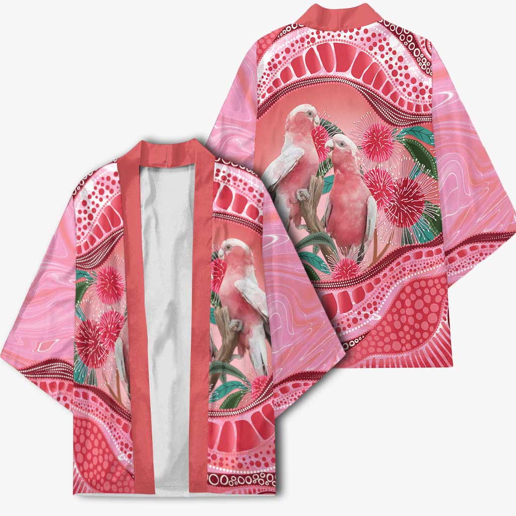 Indigenous Pink Galah Australia Kimono Australian Hakea Aboriginal Art Proud