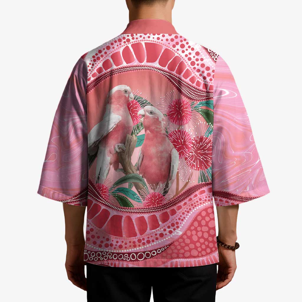 Indigenous Pink Galah Australia Kimono Australian Hakea Aboriginal Art Proud