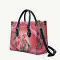 Indigenous Pink Galah Australia Leather Bag Australian Hakea Aboriginal Art Proud