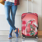 Indigenous Pink Galah Australia Luggage Cover Australian Hakea Aboriginal Art Proud