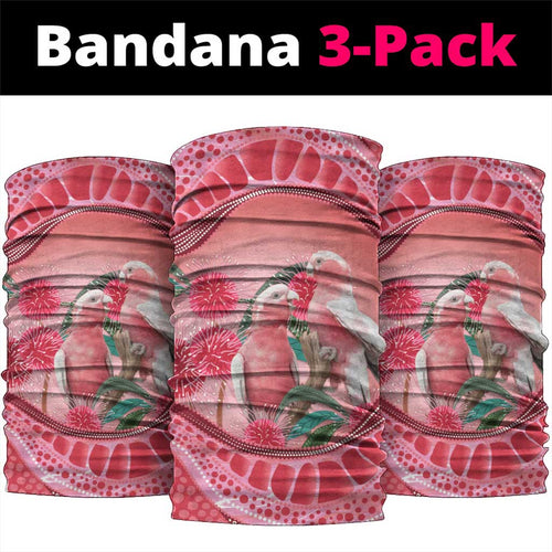 Indigenous Pink Galah Australia Neck Gaiter Australian Hakea Aboriginal Art Proud