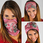 Indigenous Pink Galah Australia Neck Gaiter Australian Hakea Aboriginal Art Proud
