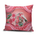 Indigenous Pink Galah Australia Pillow Cover Australian Hakea Aboriginal Art Proud