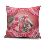 Indigenous Pink Galah Australia Pillow Cover Australian Hakea Aboriginal Art Proud
