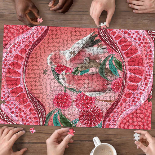 Indigenous Pink Galah Australia Puzzle Australian Hakea Aboriginal Art Proud