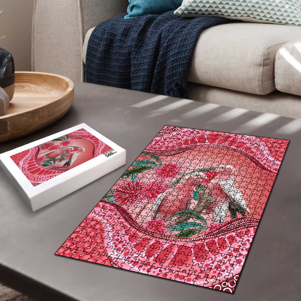 Indigenous Pink Galah Australia Puzzle Australian Hakea Aboriginal Art Proud