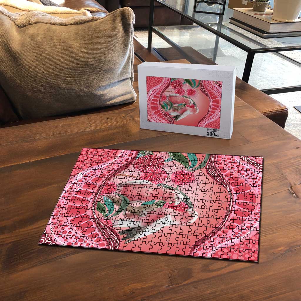 Indigenous Pink Galah Australia Puzzle Australian Hakea Aboriginal Art Proud