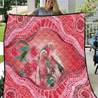 Indigenous Pink Galah Australia Quilt Australian Hakea Aboriginal Art Proud
