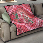 Indigenous Pink Galah Australia Quilt Australian Hakea Aboriginal Art Proud