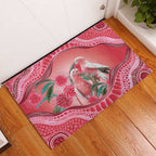 Indigenous Pink Galah Australia Rubber Doormat Australian Hakea Aboriginal Art Proud