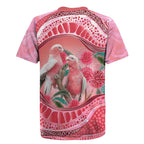 Indigenous Pink Galah Australia Rugby Jersey Australian Hakea Aboriginal Art Proud