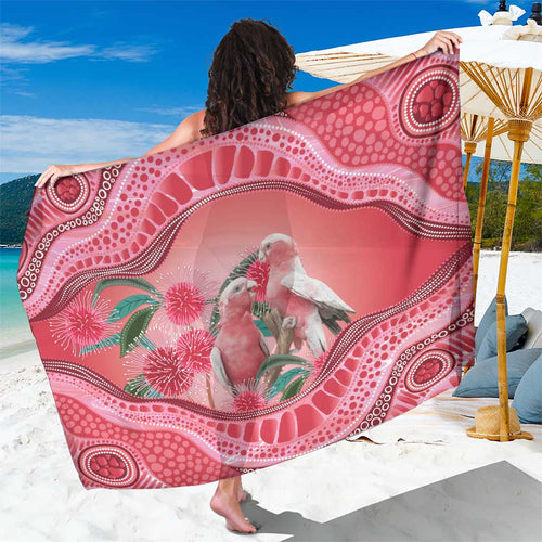 Indigenous Pink Galah Australia Sarong Australian Hakea Aboriginal Art Proud