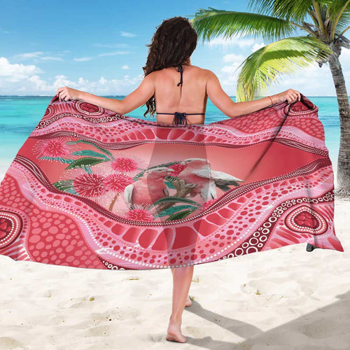 Indigenous Pink Galah Australia Sarong Australian Hakea Aboriginal Art Proud