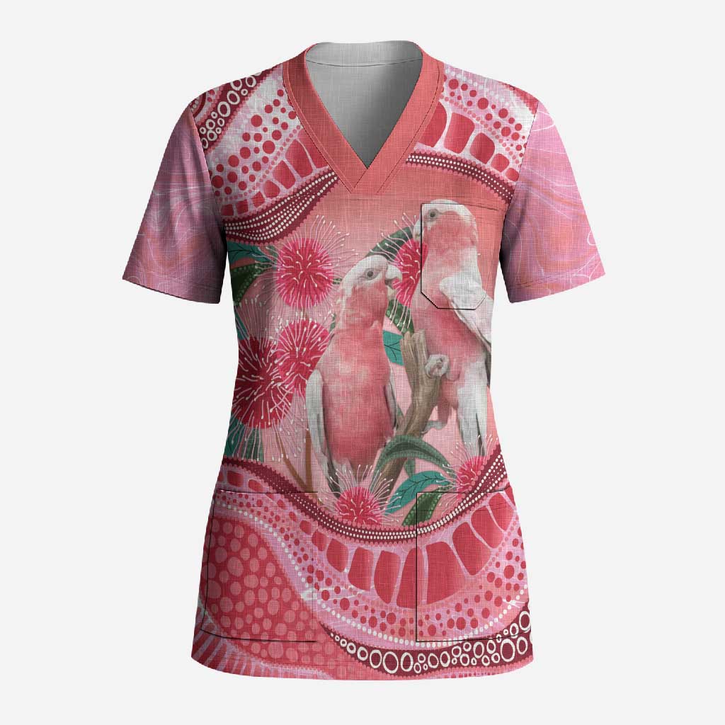 Indigenous Pink Galah Australia Scrub Top Australian Hakea Aboriginal Art Proud