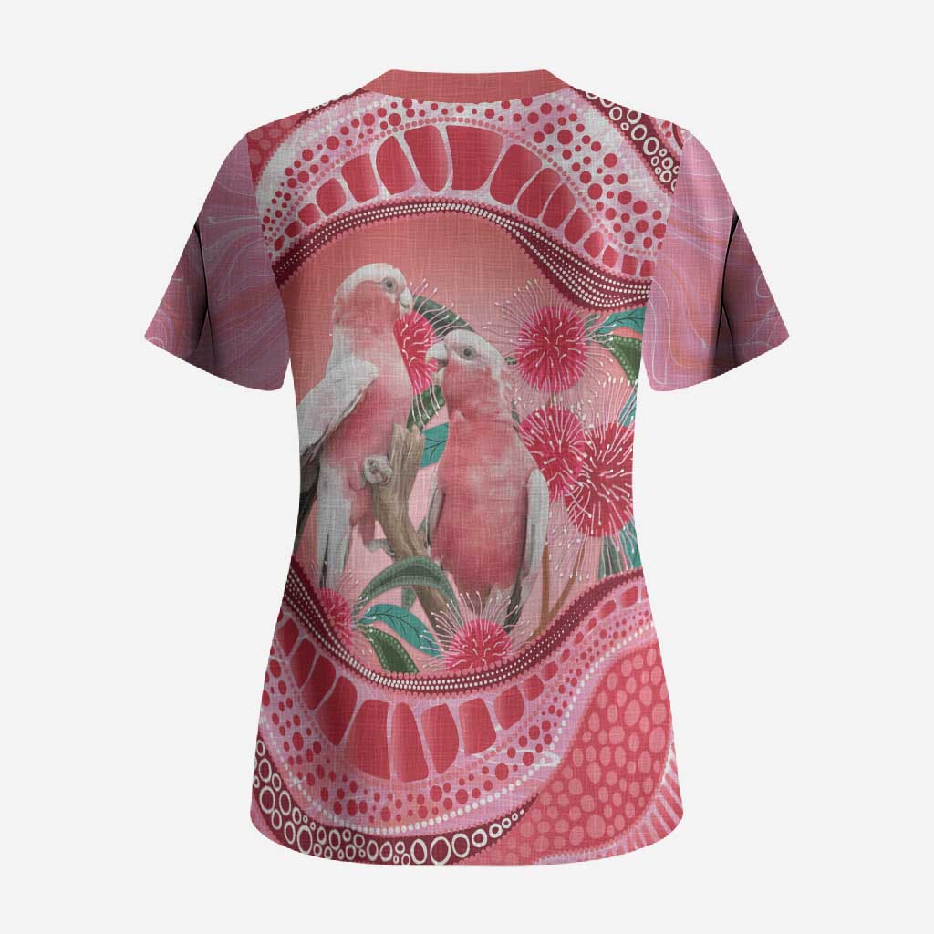 Indigenous Pink Galah Australia Scrub Top Australian Hakea Aboriginal Art Proud