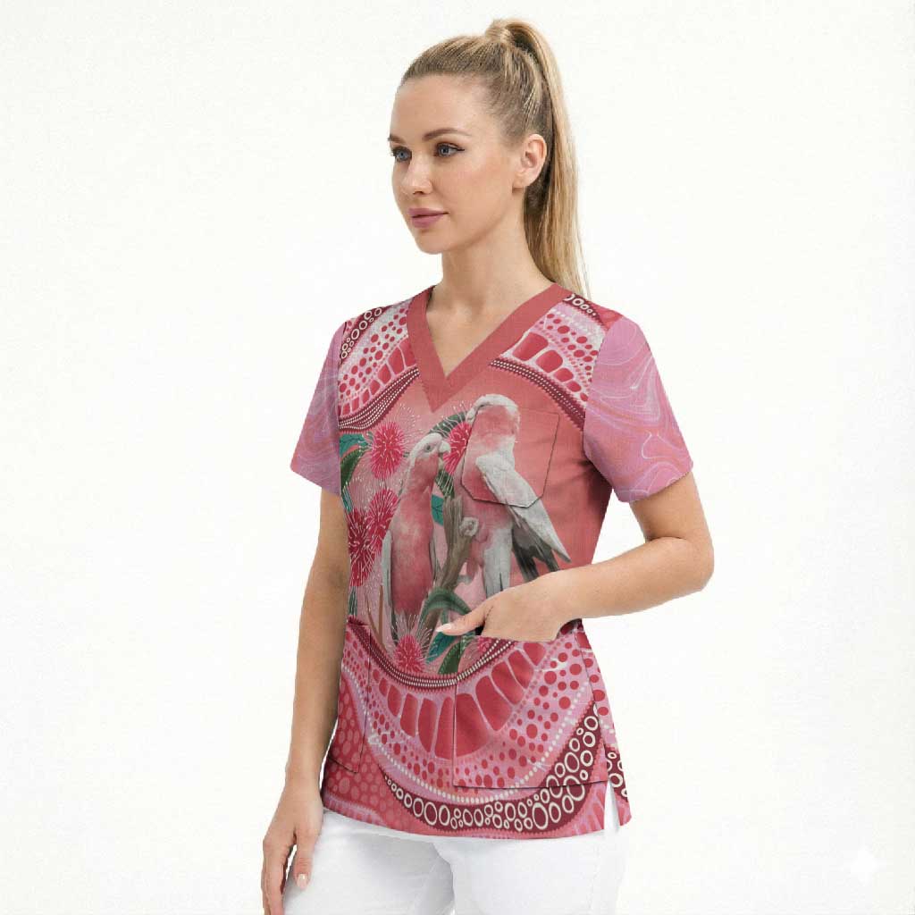 Indigenous Pink Galah Australia Scrub Top Australian Hakea Aboriginal Art Proud