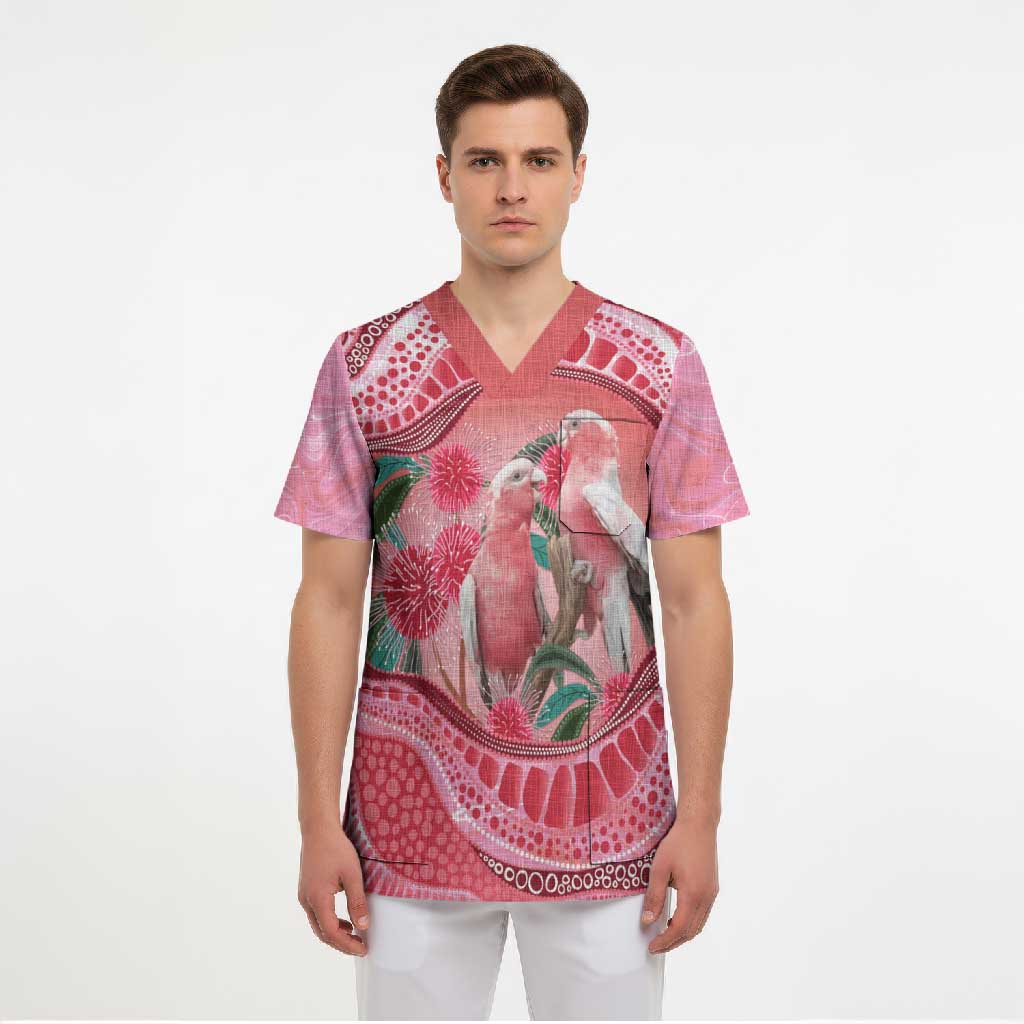 Indigenous Pink Galah Australia Scrub Top Australian Hakea Aboriginal Art Proud