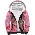 Indigenous Pink Galah Australia Sherpa Hoodie Australian Hakea Aboriginal Art Proud