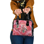 Indigenous Pink Galah Australia Shoulder Handbag Australian Hakea Aboriginal Art Proud