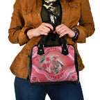 Indigenous Pink Galah Australia Shoulder Handbag Australian Hakea Aboriginal Art Proud