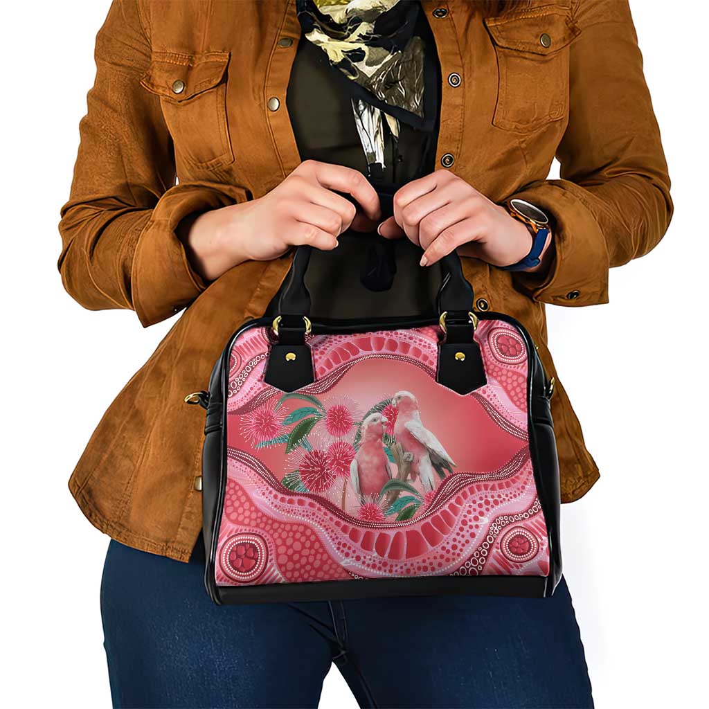 Indigenous Pink Galah Australia Shoulder Handbag Australian Hakea Aboriginal Art Proud