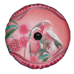 Indigenous Pink Galah Australia Spare Tire Cover Australian Hakea Aboriginal Art Proud