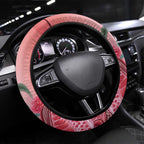 Indigenous Pink Galah Australia Steering Wheel Cover Australian Hakea Aboriginal Art Proud