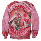 Indigenous Pink Galah Australia Sweatshirt Australian Hakea Aboriginal Art Proud