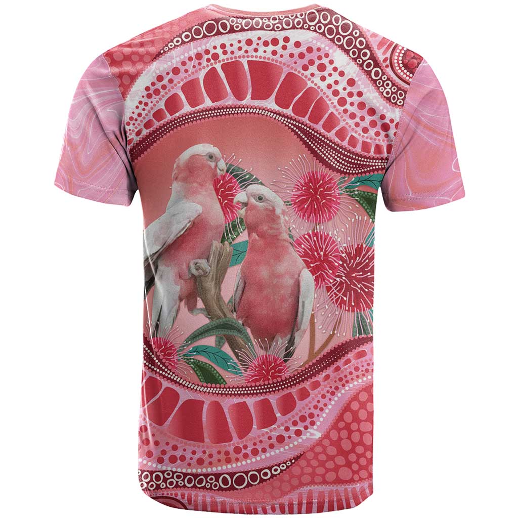 Indigenous Pink Galah Australia T Shirt Australian Hakea Aboriginal Art Proud