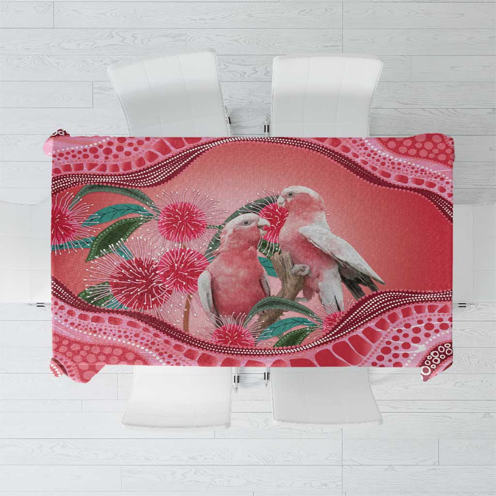 Indigenous Pink Galah Australia Tablecloth Australian Hakea Aboriginal Art Proud