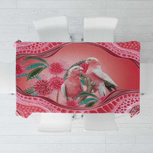 Indigenous Pink Galah Australia Tablecloth Australian Hakea Aboriginal Art Proud