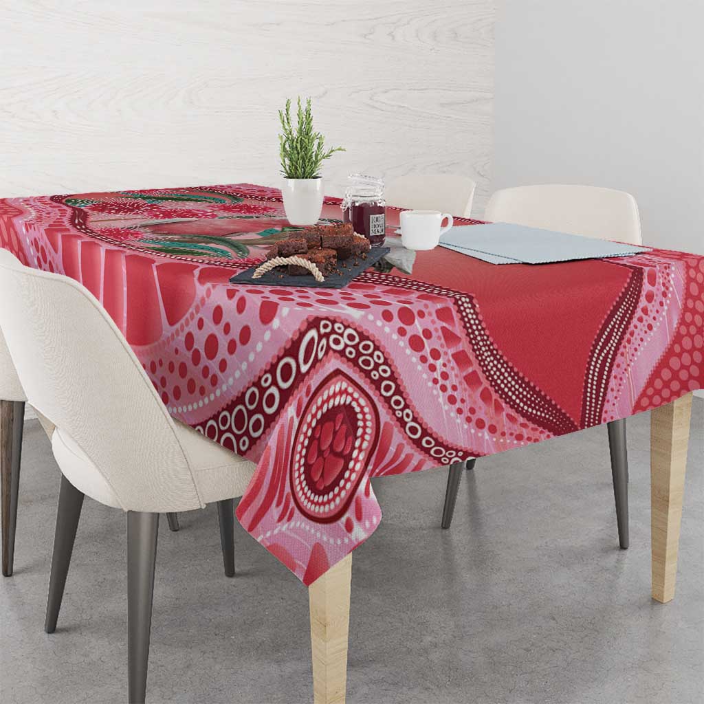 Indigenous Pink Galah Australia Tablecloth Australian Hakea Aboriginal Art Proud