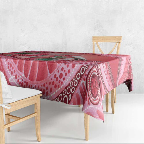 Indigenous Pink Galah Australia Tablecloth Australian Hakea Aboriginal Art Proud