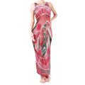 Indigenous Pink Galah Australia Tank Maxi Dress Australian Hakea Aboriginal Art Proud