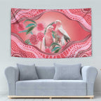 Indigenous Pink Galah Australia Tapestry Australian Hakea Aboriginal Art Proud