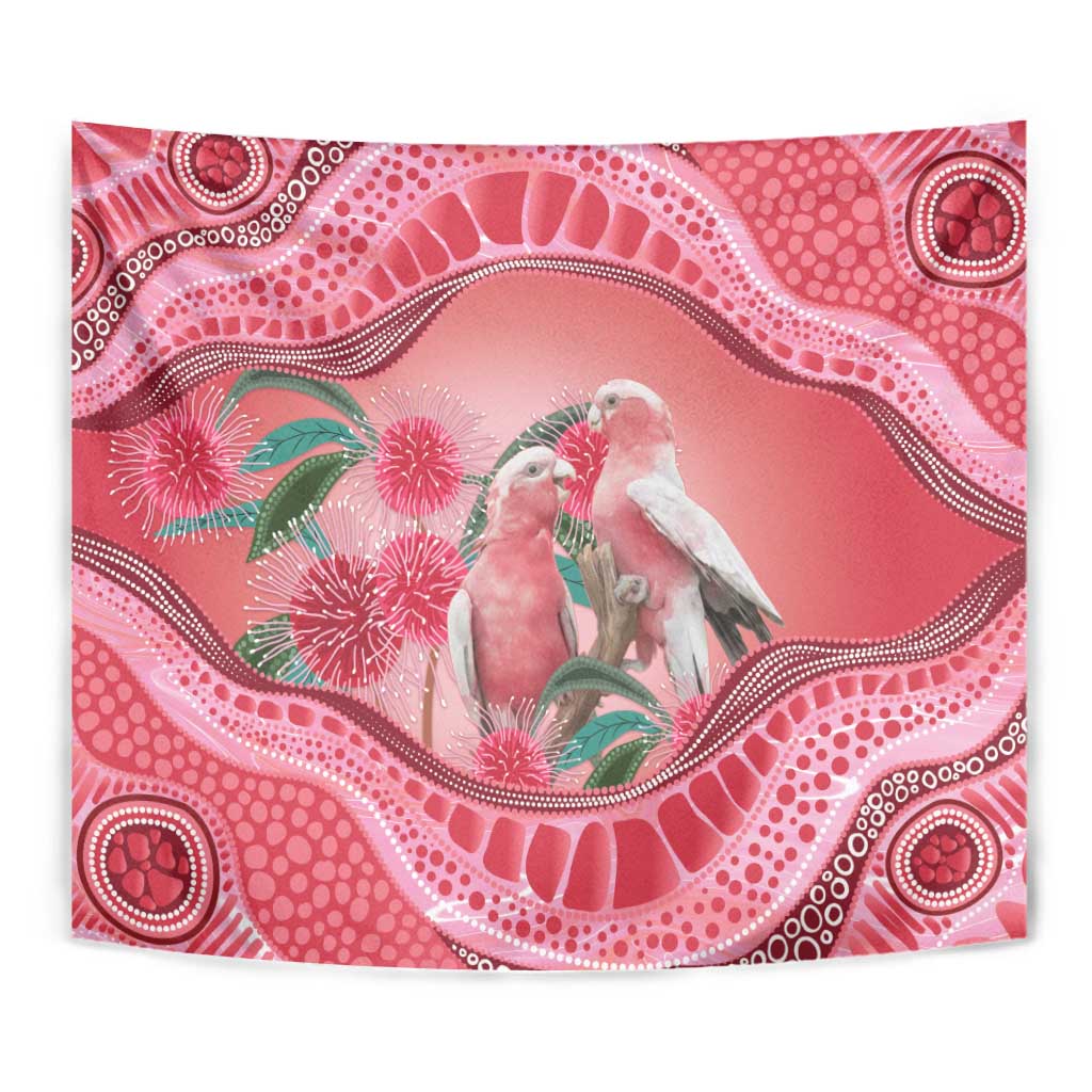 Indigenous Pink Galah Australia Tapestry Australian Hakea Aboriginal Art Proud