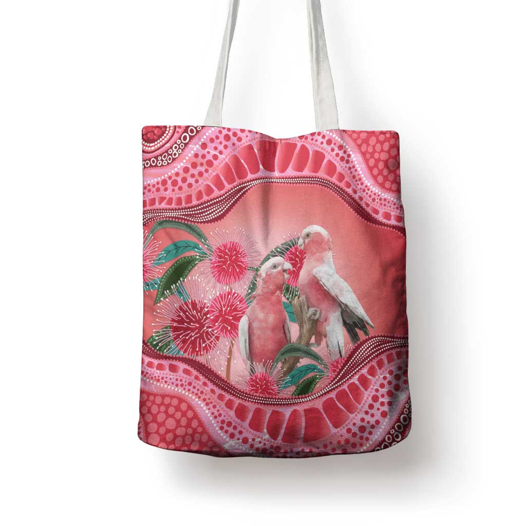 Indigenous Pink Galah Australia Tote Bag Australian Hakea Aboriginal Art Proud