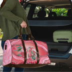Indigenous Pink Galah Australia Travel Bag Australian Hakea Aboriginal Art Proud
