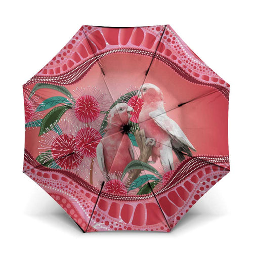 Indigenous Pink Galah Australia Umbrella Australian Hakea Aboriginal Art Proud