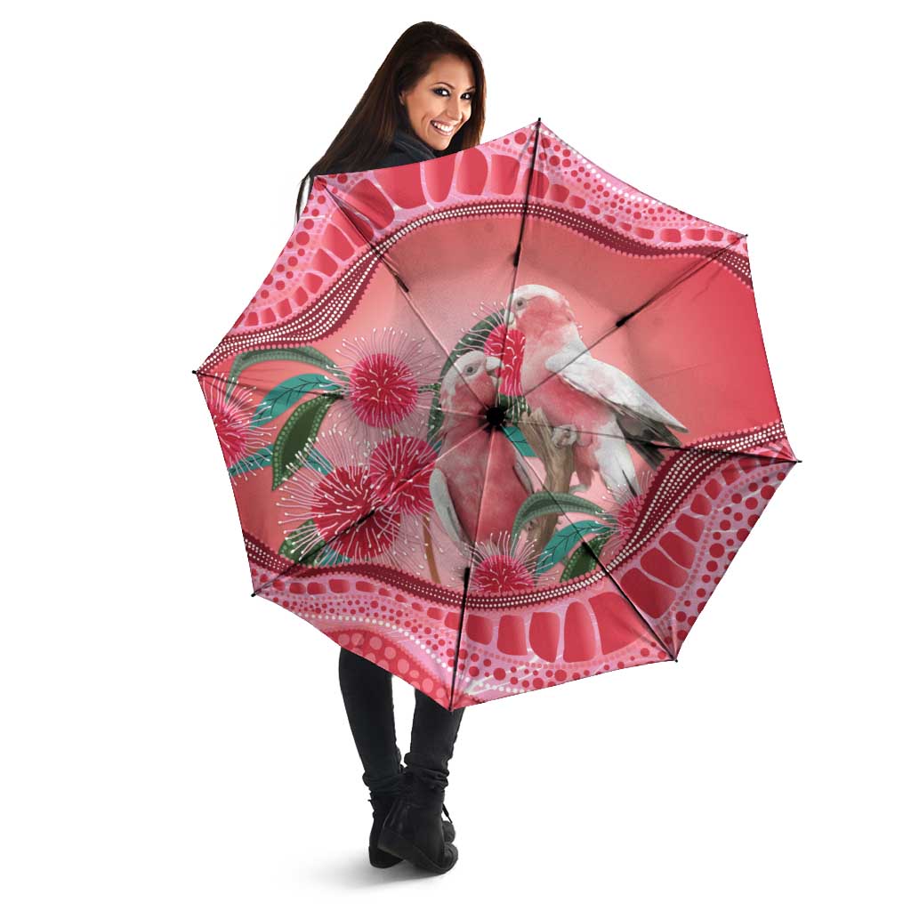 Indigenous Pink Galah Australia Umbrella Australian Hakea Aboriginal Art Proud