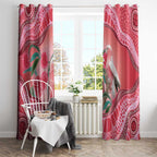 Indigenous Pink Galah Australia Window Curtain Australian Hakea Aboriginal Art Proud