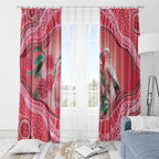 Indigenous Pink Galah Australia Window Curtain Australian Hakea Aboriginal Art Proud